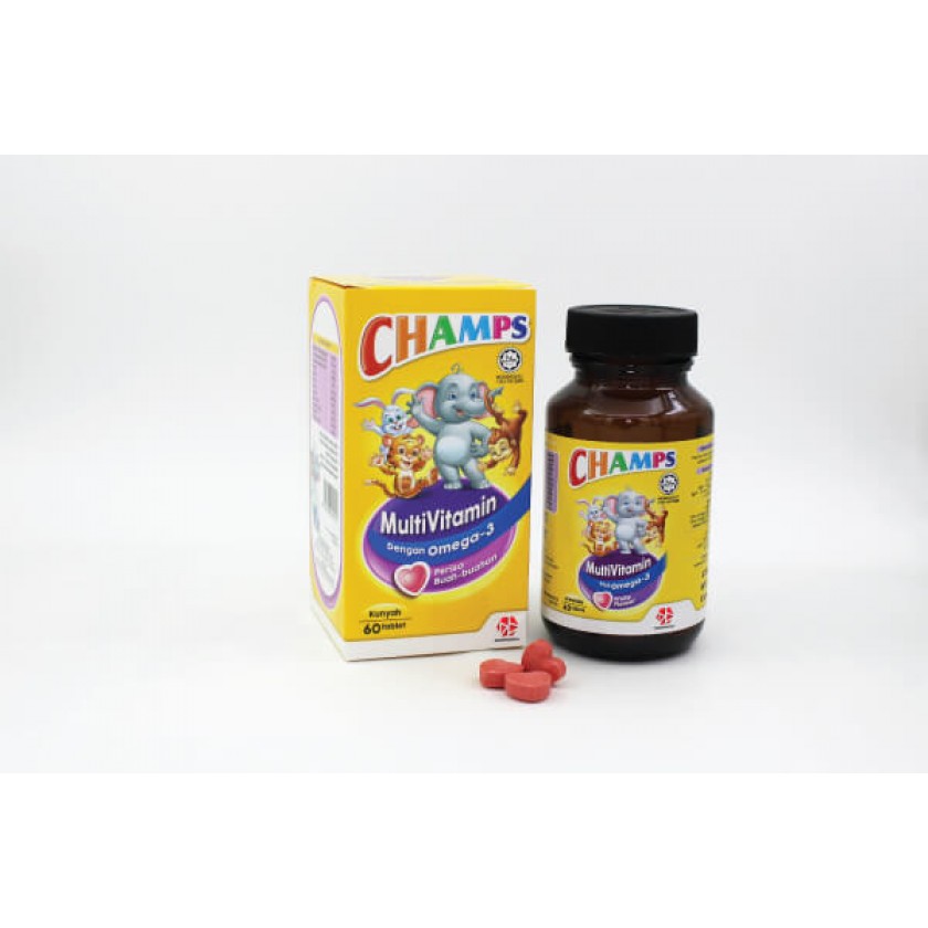 CHAMPS MV PLUS OMEGA 3 TAB 60's (EXP: 01/11/2025)