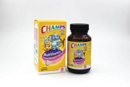 CHAMPS MV PLUS TAURINE & FA TAB 60's