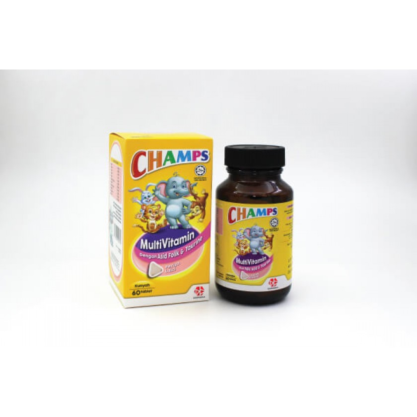CHAMPS MV PLUS TAURINE & FA TAB 60's