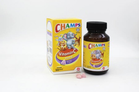 CHAMPS VIT C 30MG B/CURRANT TAB 100's - EXP 01.01.2026