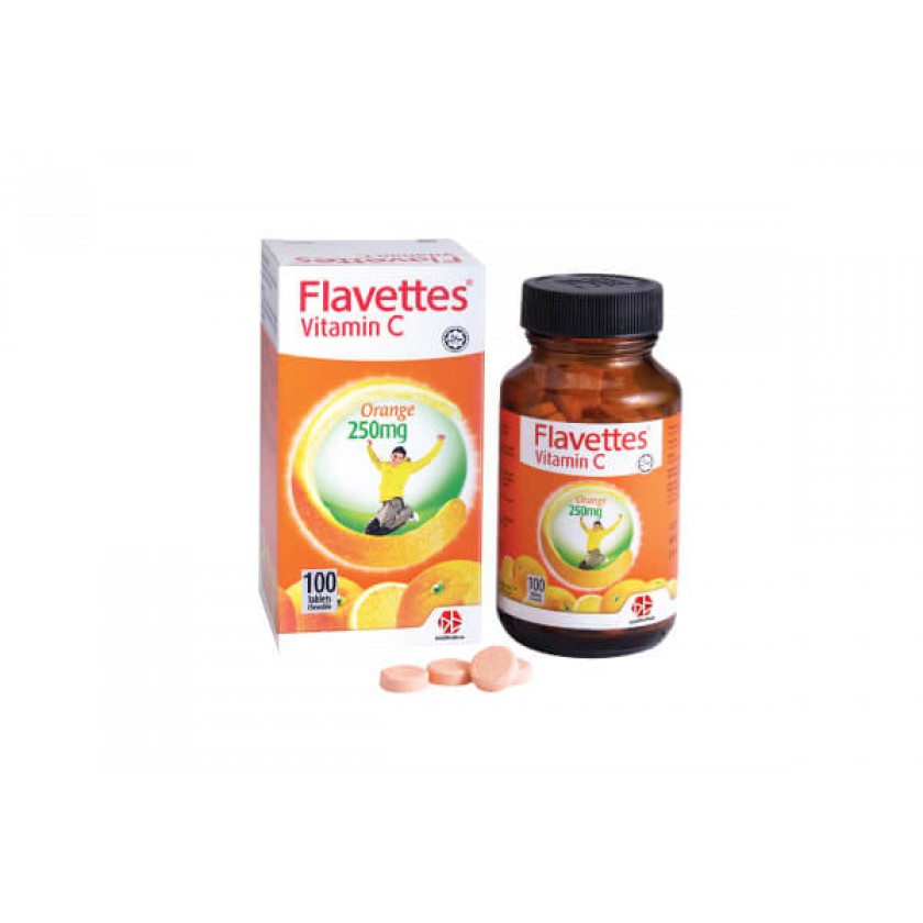 FLAVETTES VIT C ORG 250MG (100's)