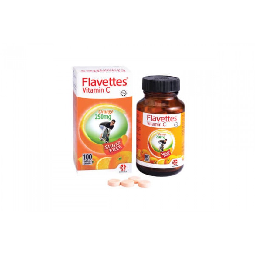 FLAVETTES VIT C ORG 250MG SF (100's) 