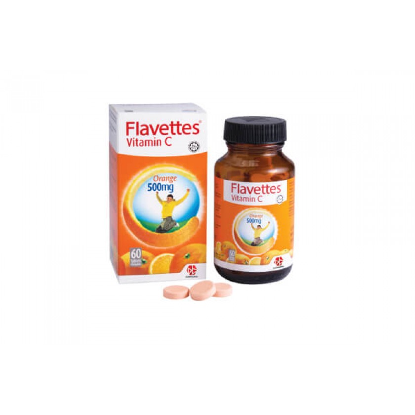 FLAVETTES VIT C ORG 500MG (60's)