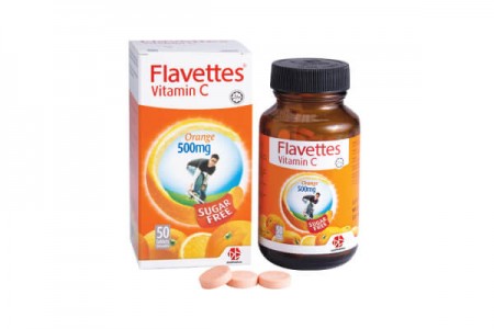 FLAVETTES VIT C ORG 500MG SF (50's) - EXP 31.12.2025