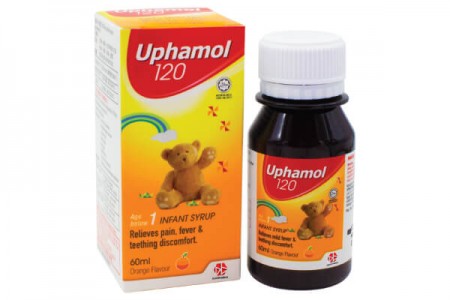 UPHAMOL 120MG INFANT SYRUP ORG 60ML