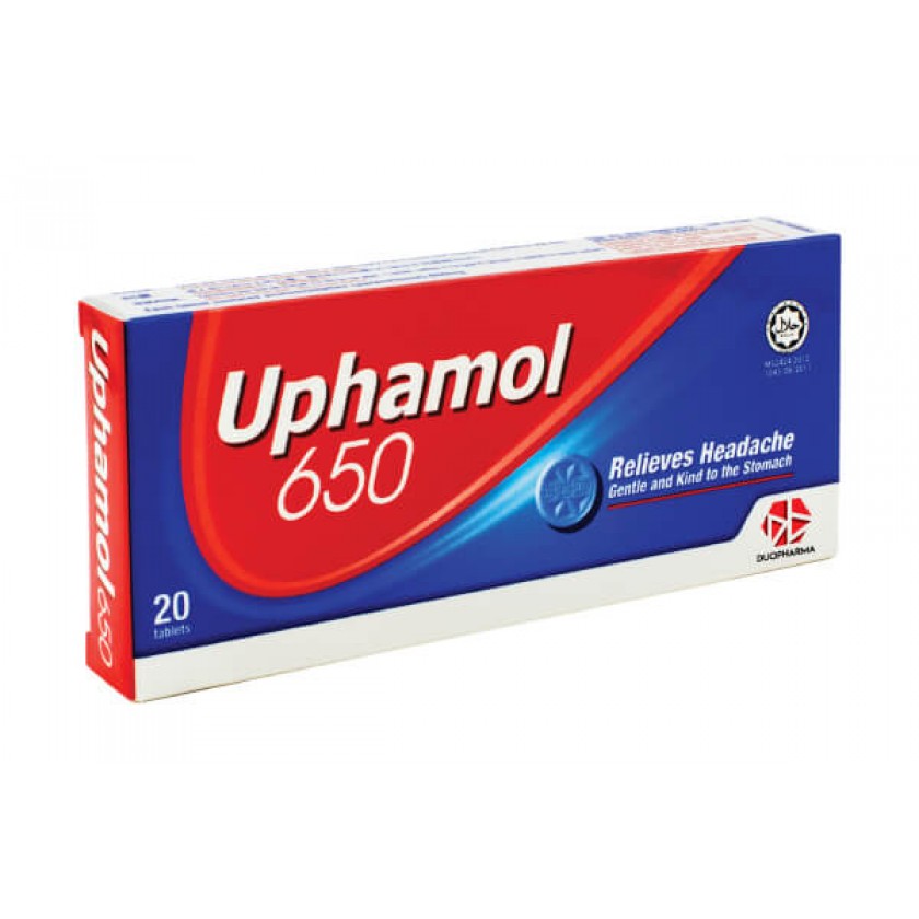 UPHAMOL 650MG TAB 2X10's